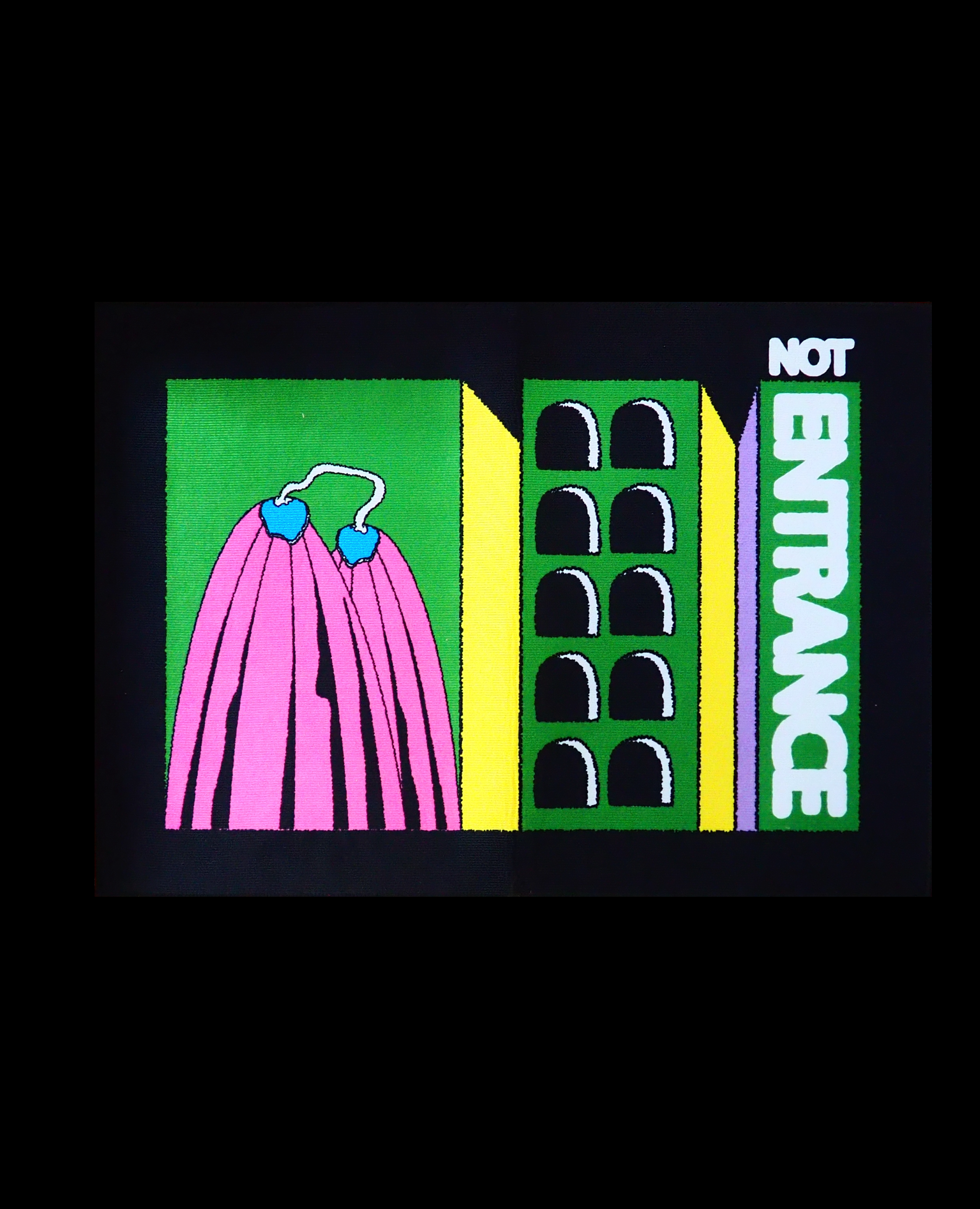 Whimsy Works × Cream Ecoes "NOT ENTRANCE" MAT